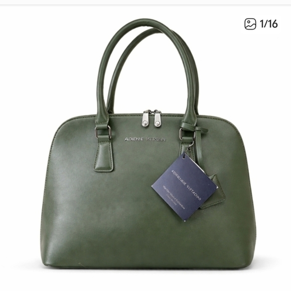Adrienne Vittadini Handbags - Adrienne Vittadini Women's Green Casual Chic Leather handbag.